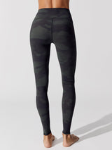 Alo Yoga High Waist Camo Vapor Legging Black Camouflage Size XS NWT