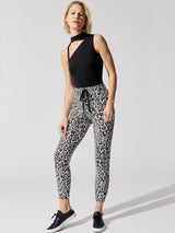 Brushed Leopard Pant - Black Leopard