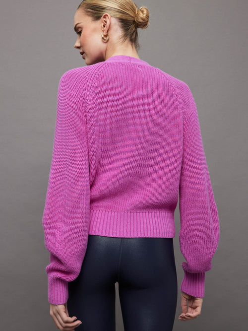 Rumi Shaker Cardigan - Orchid