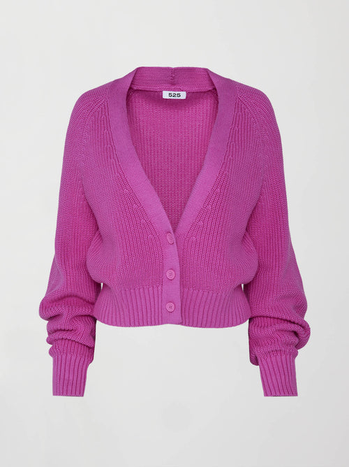 Rumi Shaker Cardigan - Orchid
