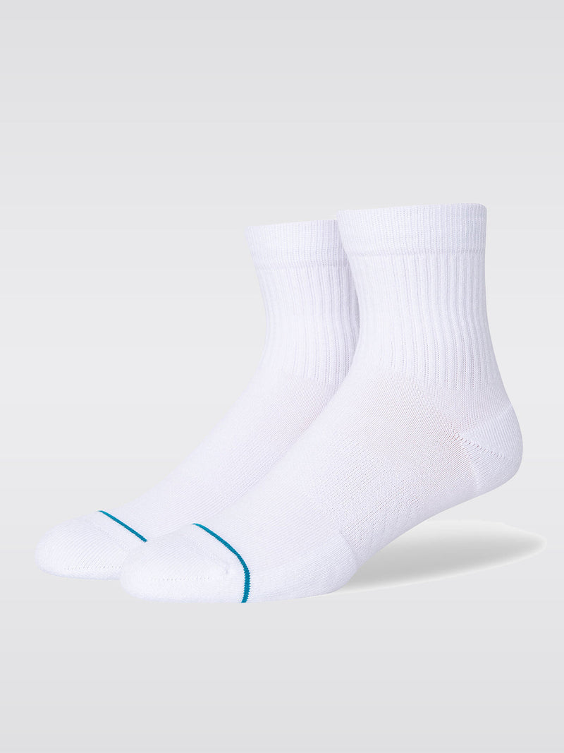 Icon Quartern Socks - White