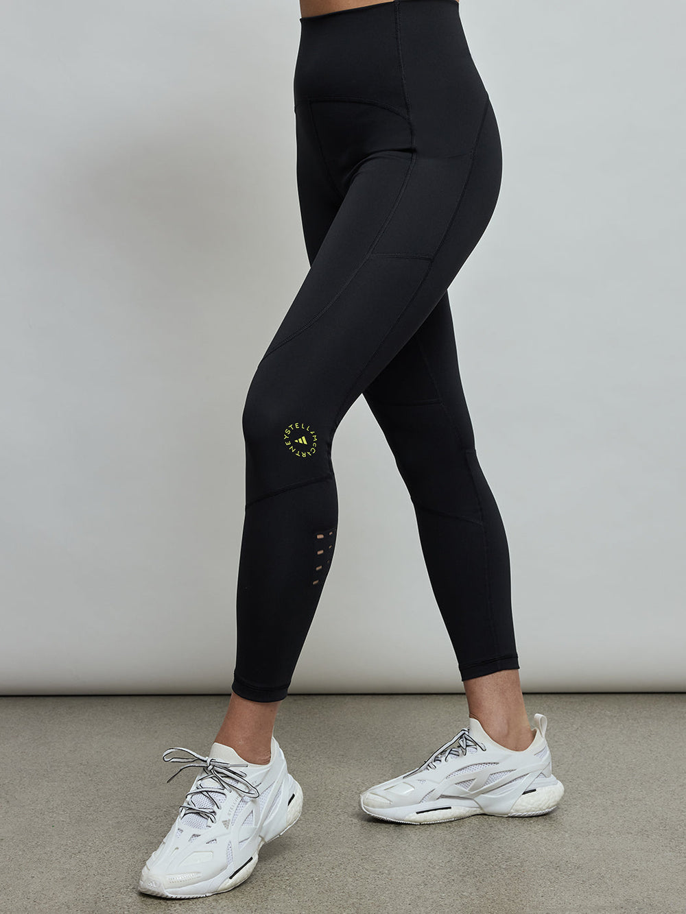 Adidas By Stella Mccartney Truepurpose Training 7/8 Tight - Black/Shock Yellow