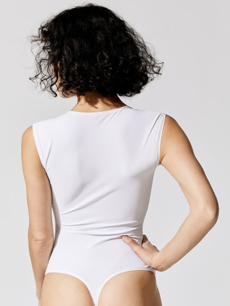 Lenox Sleeveless Bodysuit - White