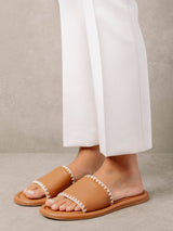 MALIBU CROCHET - TAN IVORY