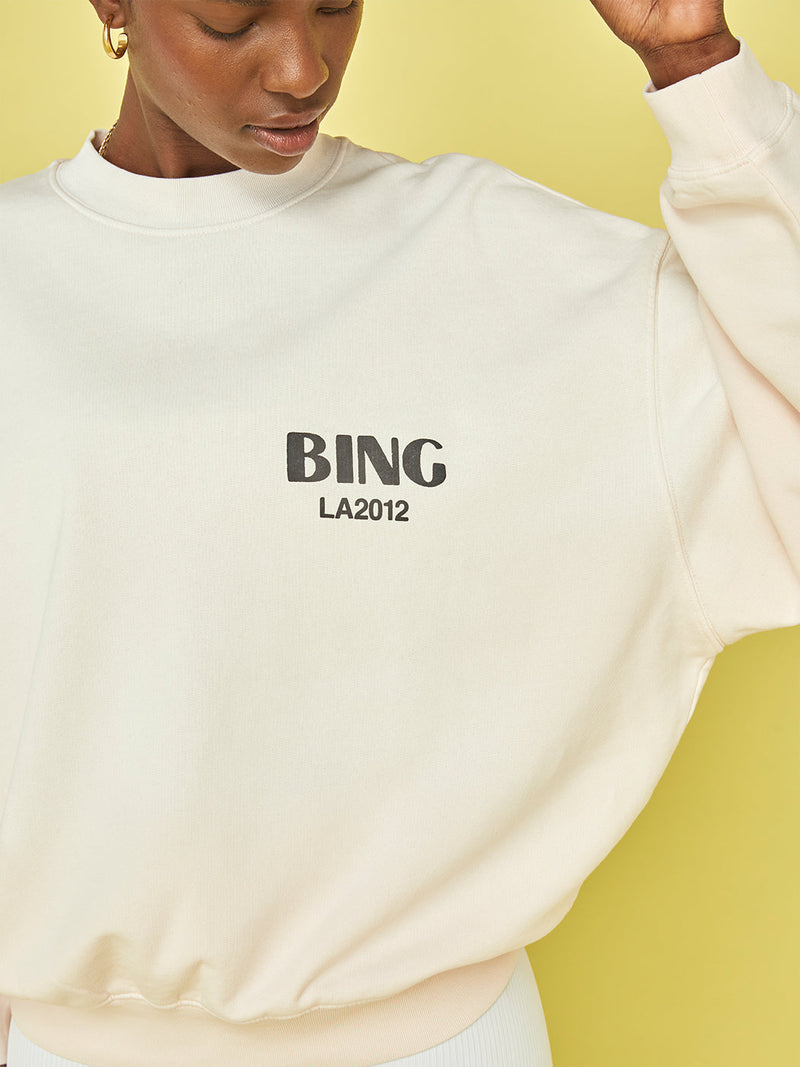 Jaci Sweatshirt Bing LA - Washed Pink