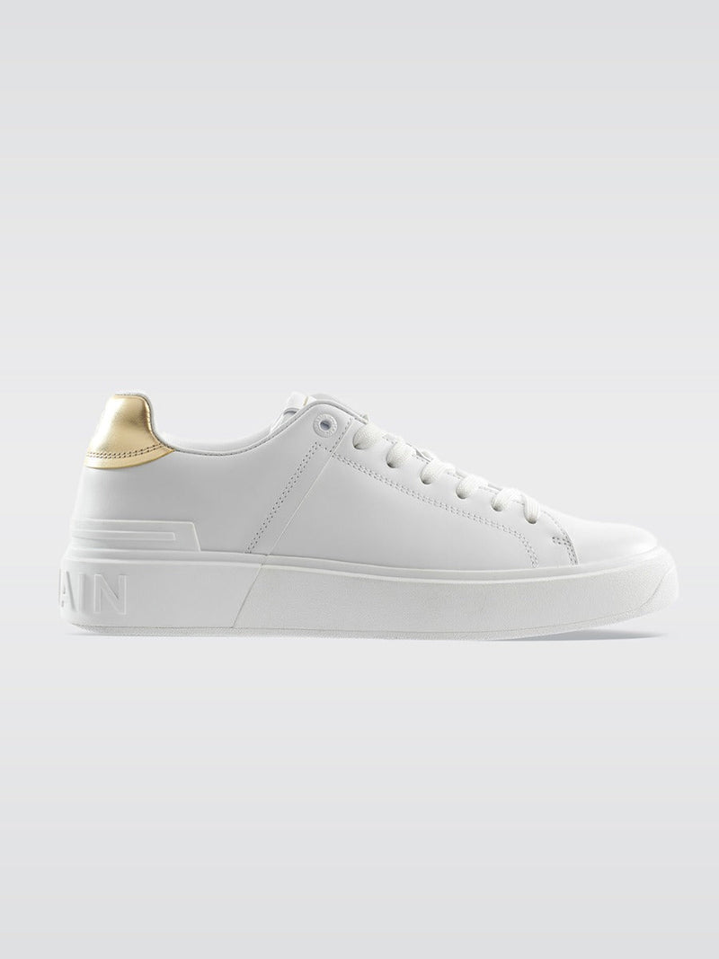 Sneaker B Court Classic - White-Gold