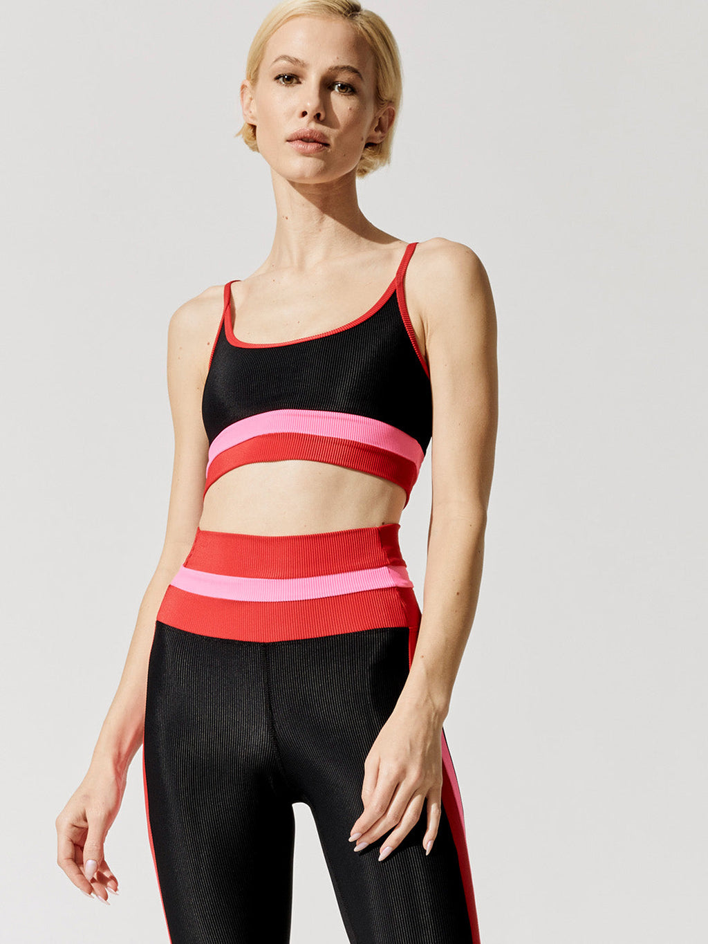 Eva Top Lipstick Colorblock