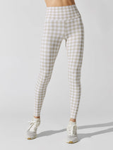 Piper Leggings - Taupe Houndstooth