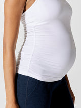 Featherweight Clip And Cuddle Nursing Cami - Cloud White