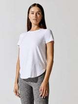 Featherweight On the Down Low Tee - Cloud White