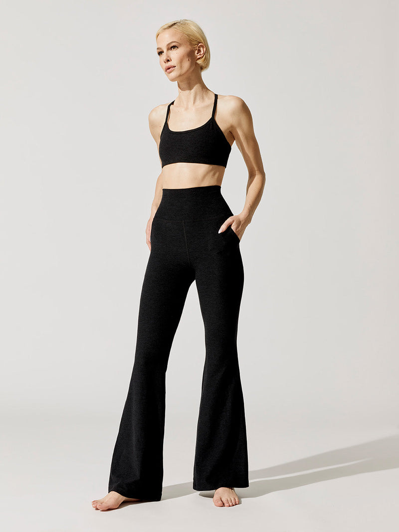 Spacedye All Day Flare High Waisted Pant - Darkest Night