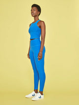 Spacedye Caught in the Midi High Waisted Legging - Wayfinder Blue-Wave