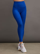 SPACEDYE CAUGHT IN THE MIDI HIGH WAISTED LEGGING - ELECTRIC ROYAL HEATHER
