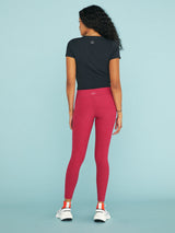 Spacedye Caught In the Midi High Waisted Legging - Dragon Fruit - Sangria