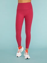 Spacedye Caught In the Midi High Waisted Legging - Dragon Fruit - Sangria