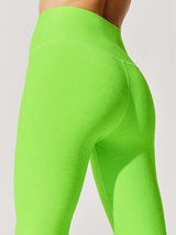 Spacedye Caught in the Midi High Waisted Legging - Limeade Heather