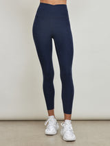 Spacedye At Your Leisure High Waisted Midi Legging - Nocturnal Navy