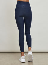 Spacedye At Your Leisure High Waisted Midi Legging - Nocturnal Navy