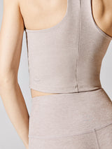 Spacedye Focus Cropped Tank - Chai