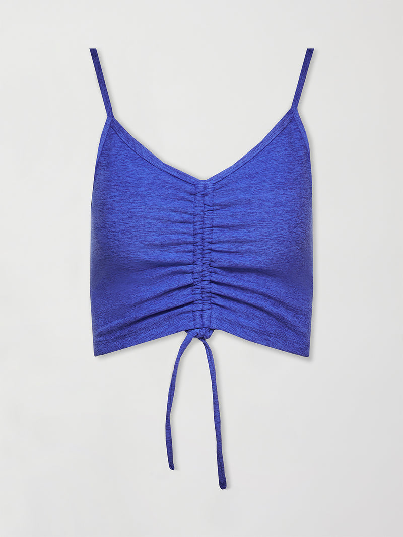 Spacedye Centered Cropped Tank - SAPPHIRE BLUE HEATHER