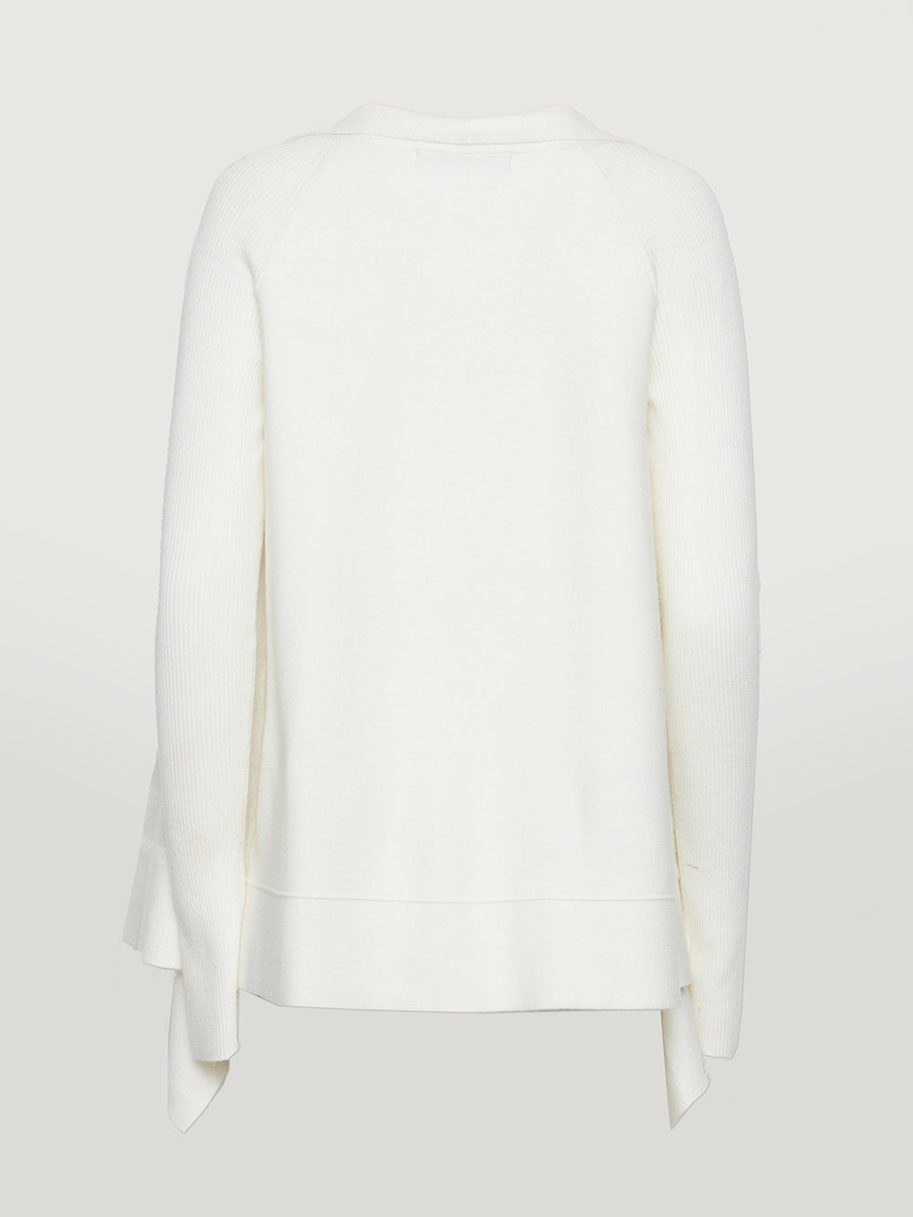 Liminal Drape Front Sweater - Cloud Dancer