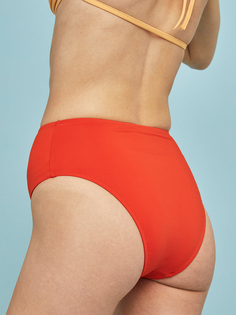 Poppy Bikini Bottom - Blood Orange