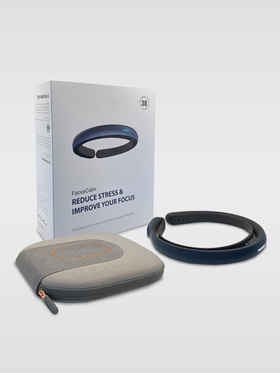 FocusCalm EEG Headband - Blue Grey