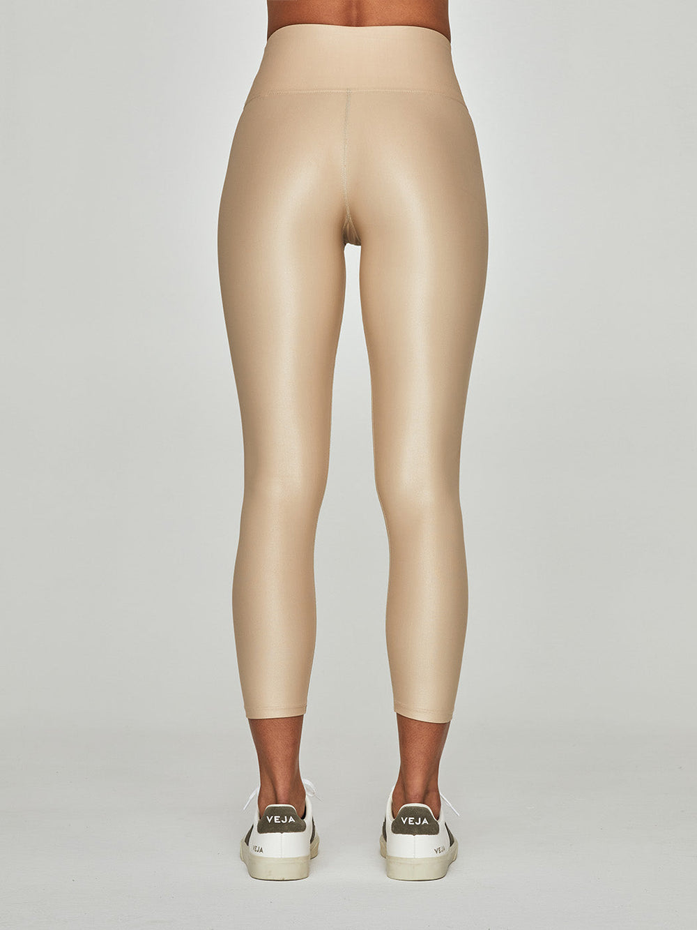 High Rise 7/8 Legging in Takara Shine - Sandy Tan