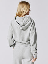 French Terry Hooded Sweatshirt - Heather Grey