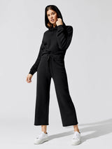 French Terry Capri Sweatpant - Black