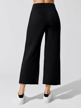 French Terry Capri Sweatpant - Black