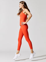 High Rise 7/8 Legging With Pockets in Cloud Compression - Fire
