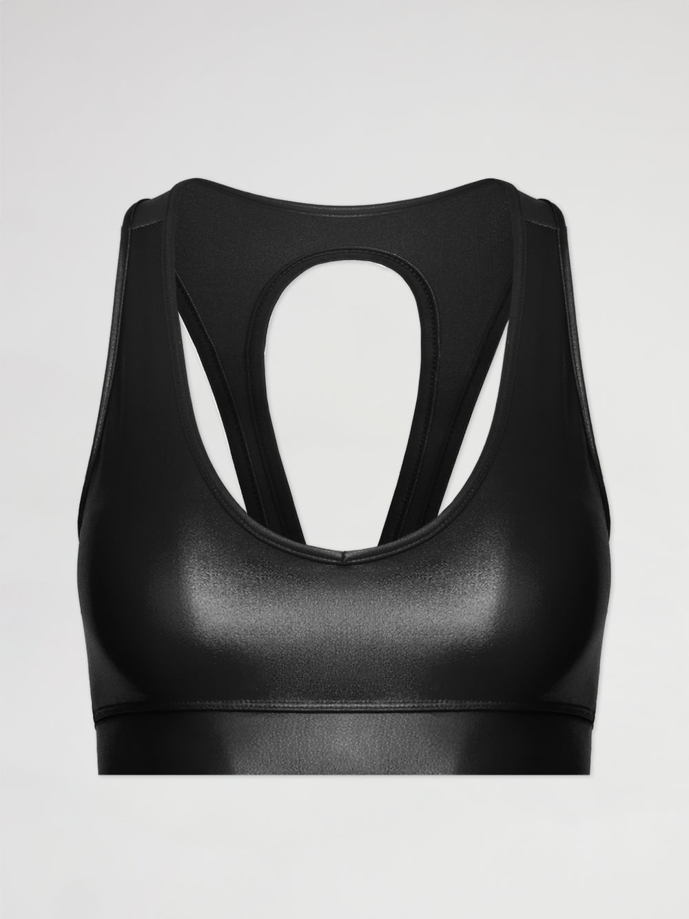 Shiny Black Tia Bra – Equilibrium Activewear
