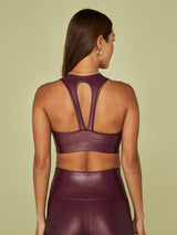 Action Bra 2.0 in Takara Shine - Dark Amethyst