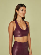 Action Bra 2.0 in Takara Shine - Dark Amethyst