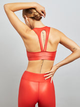 Action Bra 2.0 in Takara Shine - Artisanal Red