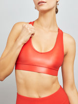 Action Bra 2.0 in Takara Shine - Artisanal Red