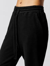 French Terry Jogger Pant - Black