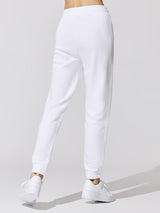 French Terry Jogger Pant - White