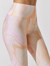 Printed High Rise 7/8 Legging - Warped Marble