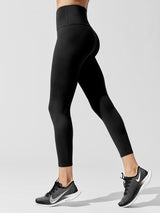 High Rise 7/8 Legging In Cloud Compression - Black