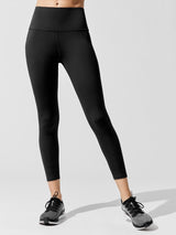 High Rise 7/8 Legging In Cloud Compression - Black
