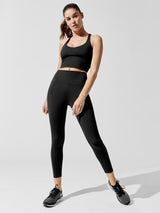 High Rise 7/8 Legging In Cloud Compression - Black