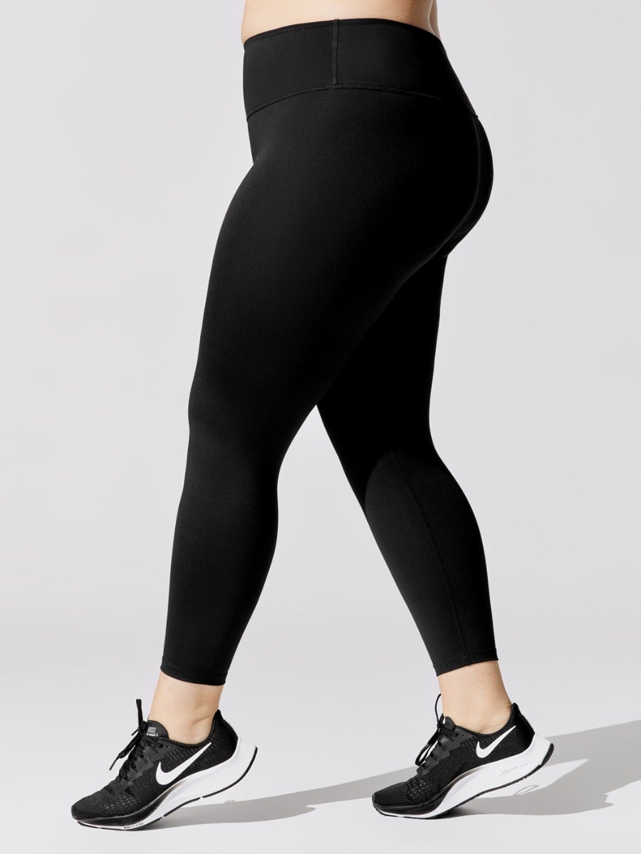 High Rise 7/8 Legging In Cloud Compression - Black