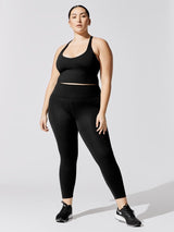High Rise 7/8 Legging In Cloud Compression - Black