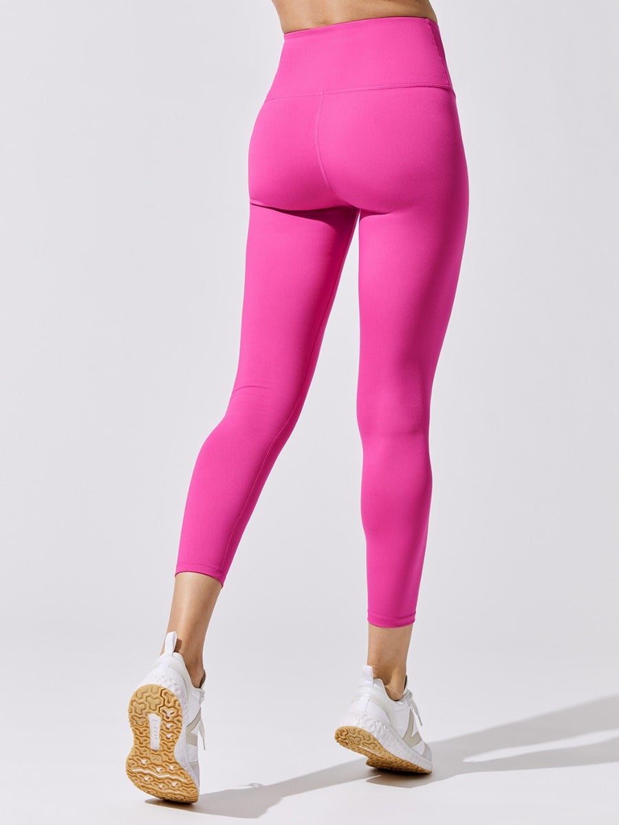 High Rise 7/8 Legging In Cloud Compression - Electric Pink