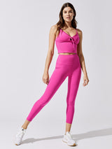 High Rise 7/8 Legging In Cloud Compression - Electric Pink