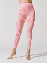Super Soft Tie Dye 7/8 Legging - Baby Pink Tonal
