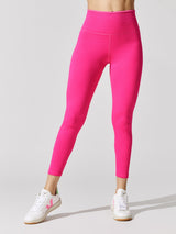 Jacquard High Rise 7/8 Legging - Fluorescent Pink