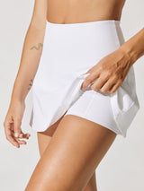 Tennis Skirt W/ Built In Shortie - White